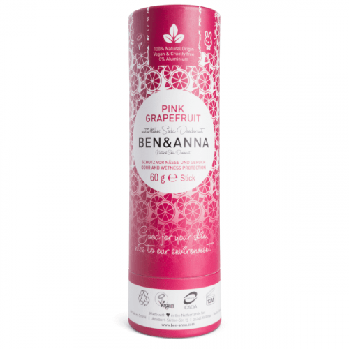 Ben & Anna Tuhý deodorant (60 g) - Růžový grapefruit - s příjemnou ovocnou vůní Ben & Anna