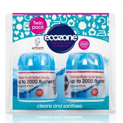 Ecozone Osvěžovač a čistič WC Duo Pack - vydrží až 2.000 spláchnutí Ecozone