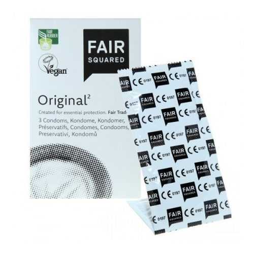 Fair Squared Kondom Original (3 ks) - veganské a fair trade Fair Squared