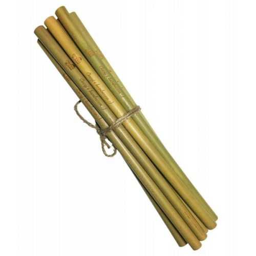 Mobake Bambusové brčko nebalené - s nápisem (10 ks) - z udržitelně pěstovaného bambusu Mobake