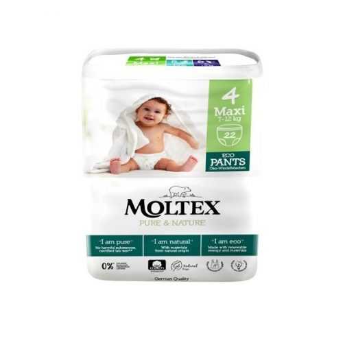 Moltex Natahovací plenkové kalhotky Pure & Nature - Maxi 7-12 kg (22 ks) Moltex