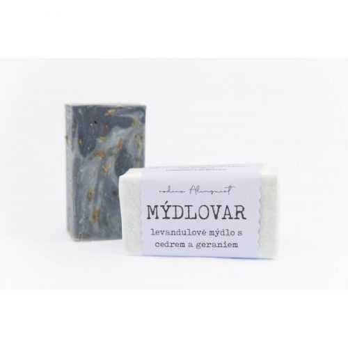 Mýdlovar Levandulové mýdlo s vůní gerania a cedru (120 g) - univerzální