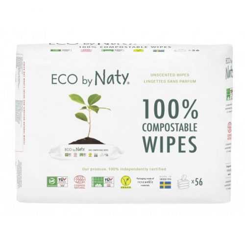 Naty Dětské vlhčené hygienické ubrousky Economy pack (3 x 56 ks) - vhodné i pro velmi citlivou pokožku Naty