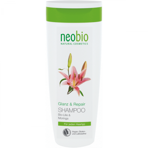 Neobio Šampon s lilií a moringou pro lesk a regeneraci (250 ml) Neobio