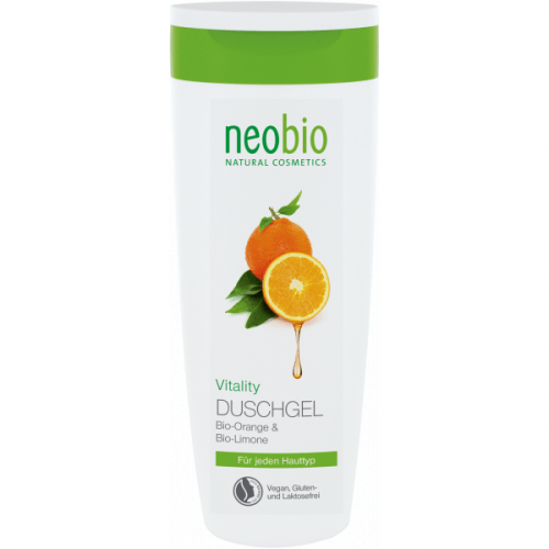 Neobio Sprchový gel Vitality (250 ml) - s pomerančem a citrónem Neobio