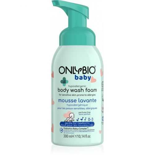 OnlyBio Hypoalergenní mycí pěna pro miminka (300 ml) - vhodná hned od narození OnlyBio