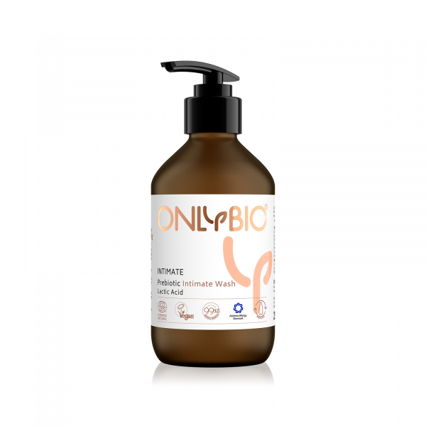 OnlyBio Prebiotický gel pro intimní hygienu (250 ml) - ve skleněné lahvi OnlyBio