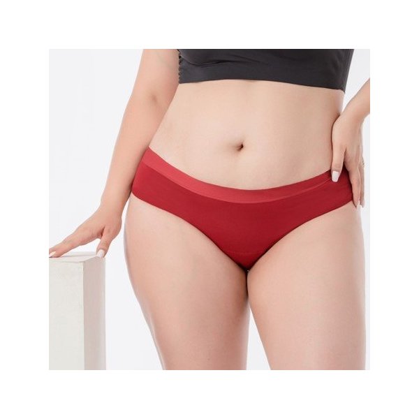 Pinke Welle Menstruační kalhotky Bikiny červené - stř. a slabá menstruace (L) Pinke Welle