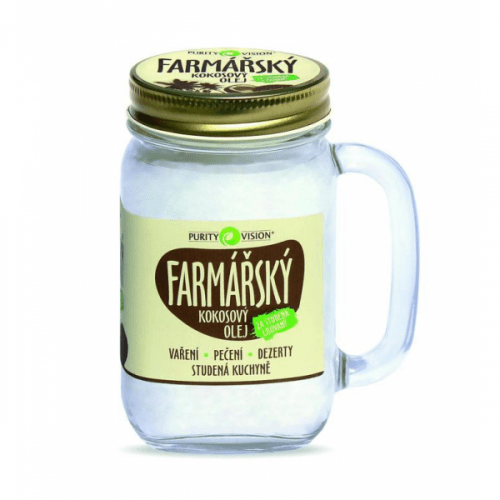 Purity Vision Kokosový olej farmářský (400 ml) - lisovaný za studena Purity Vision