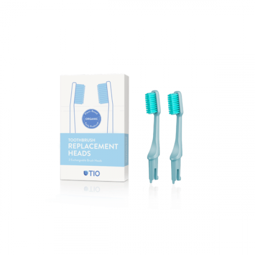 TIO Náhradní hlavice k zubnímu kartáčku (ultra soft) (2 ks) - ledovcově modrá TIO