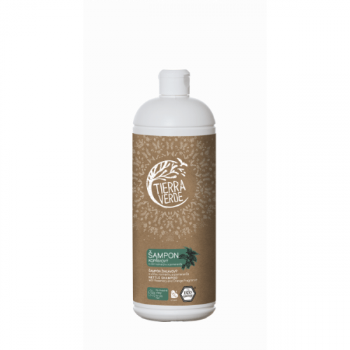 Tierra Verde Kopřivový šampon na mastné vlasy s rozmarýnem (1 l) Tierra Verde