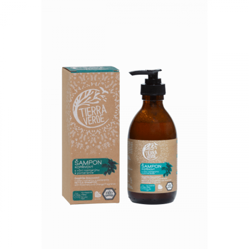 Tierra Verde Kopřivový šampon na mastné vlasy s rozmarýnem (230 ml) Tierra Verde
