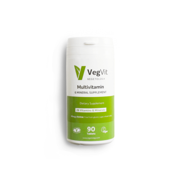Vegetology VegVit Multivitamin s minerály (90 tablet) - s výtažky ze superfoods Vegetology