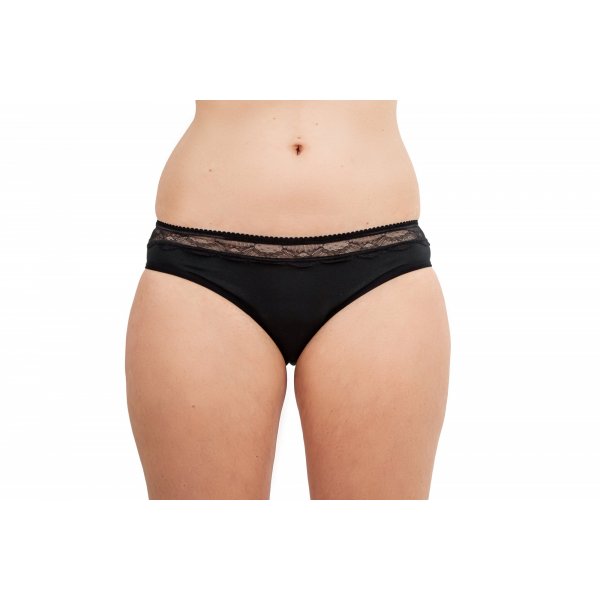Pinke Welle Menstruační kalhotky "Malé černé" - střední a slabá menstruace (XL) Pinke Welle