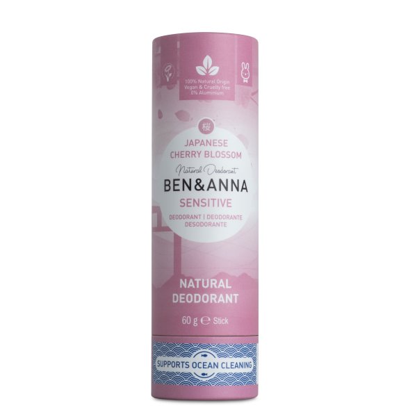 Ben & Anna Tuhý deodorant Sensitive (60 g) - Třešňový květ - Sleva Ben & Anna