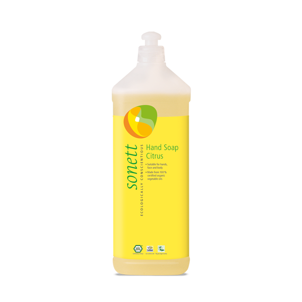 Sonett Tekuté mýdlo - citrus BIO (1 l) - Sleva Sonett