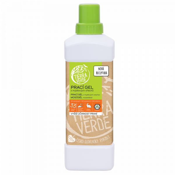 Tierra Verde Prací gel s BIO pomerančem - INOVACE (1 l) Tierra Verde