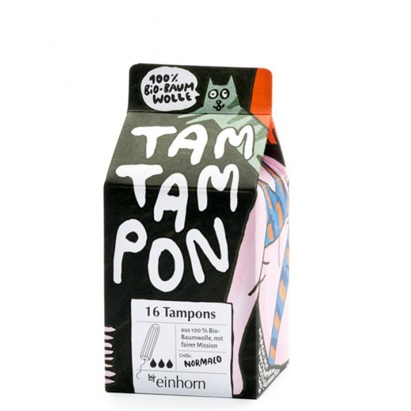 Einhorn Tampony TamTampon Normalo (16 ks) - hypoalergenní z bio bavlny Einhorn