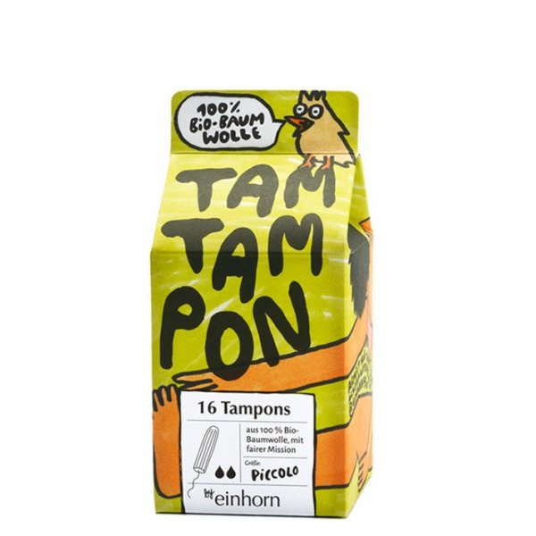 Einhorn Tampony TamTampon Piccolo (16 ks) - hypoalergenní z bio bavlny Einhorn