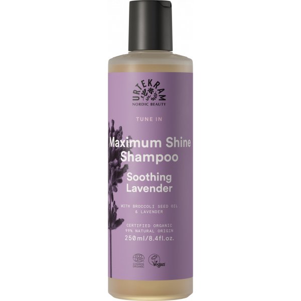 Urtekram Levandulový šampon pro uhlazení a lesk vlasů BIO (250 ml) Urtekram