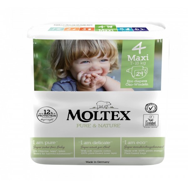 Moltex Ekoplenky Pure & Nature - Maxi (7-18 kg) (29 ks) - II.jakost Moltex