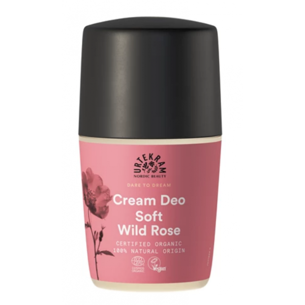 Urtekram Krémový deodorant roll-on s šípkovou růží BIO (50 ml) Urtekram