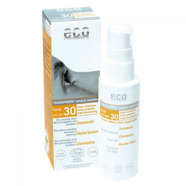 Eco Cosmetics Opalovací olej ve spreji SPF 30 BIO (50 ml) - II.jakost - 100% přírodní