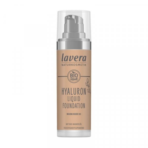 Lehký tekutý make-up s kyselinou hyaluronovou (30 ml) - 03 Warm Nude Lavera