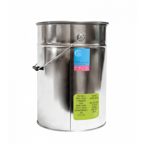Tierra Verde BIKA – Jedlá soda (Bikarbona) (kbelík 15 kg) - II.jakost Tierra Verde