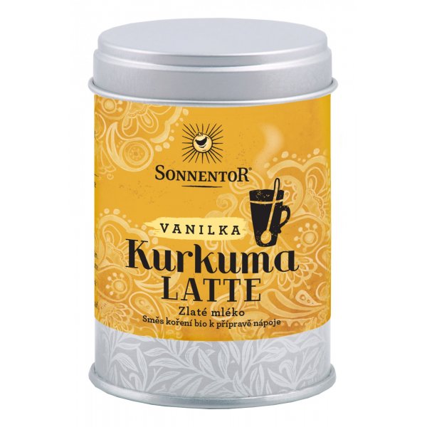 Sonnentor Kurkuma Latte vanilka BIO - dóza (60 g) - směs k přípravě nápoje Sonnentor