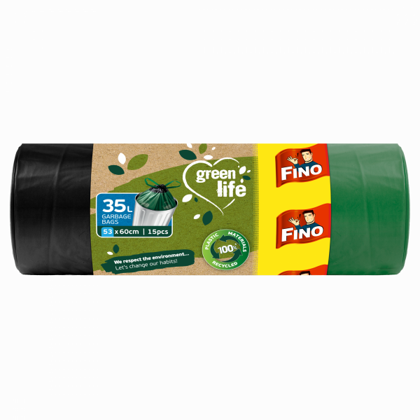 FINO Pytle na odpadky zatahovací Green Life - 35 l (15 ks) FINO