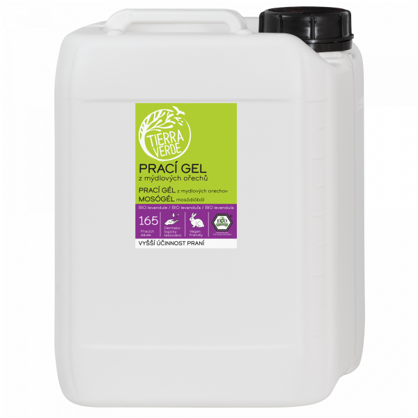 Tierra Verde Prací gel s BIO levandulí - INOVACE (5 l) - II.jakost Tierra Verde