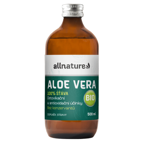 Allnature Aloe vera BIO 500 ml - zázračný elixír z mexika Allnature