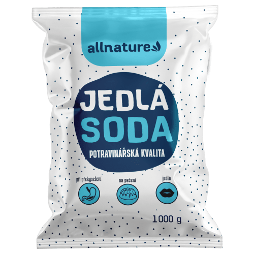 Allnature Jedlá soda 1 000 g - II. jakost - potravinářská kvalita Allnature