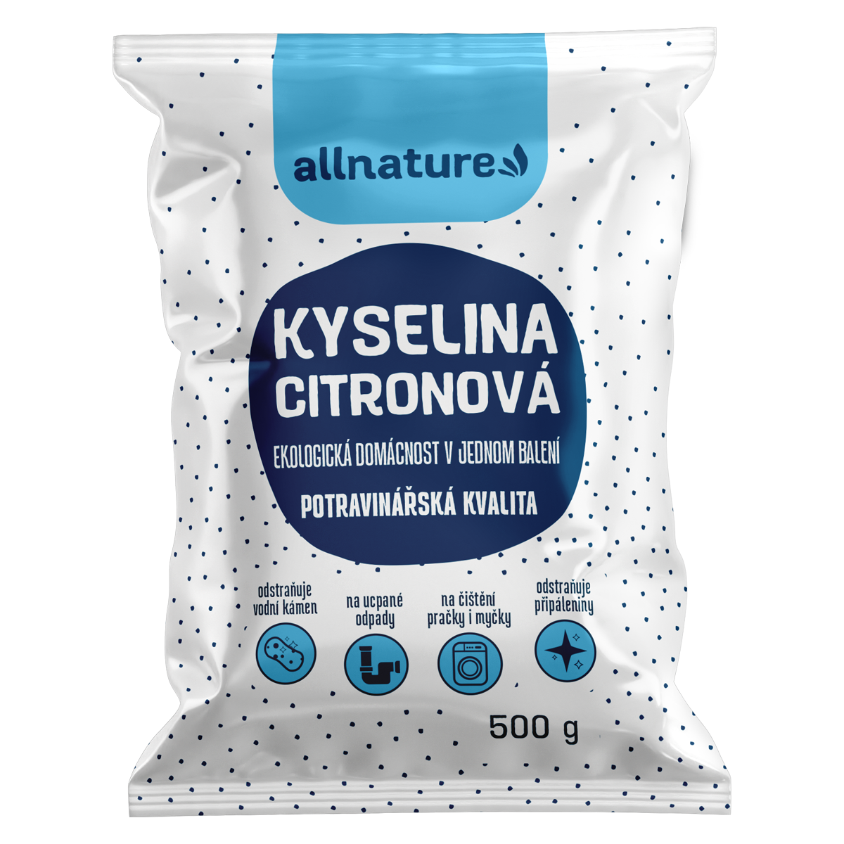 Allnature Kyselina citronová 500 g - II. jakost - potravinářská kvalita Allnature