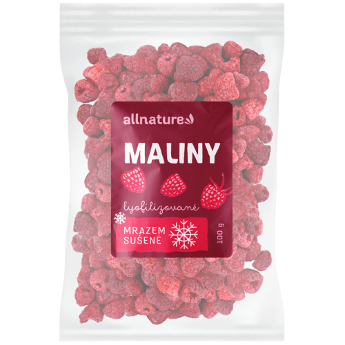 Allnature Malina sušená mrazem (100 g) - chuť čerstvých malin Allnature