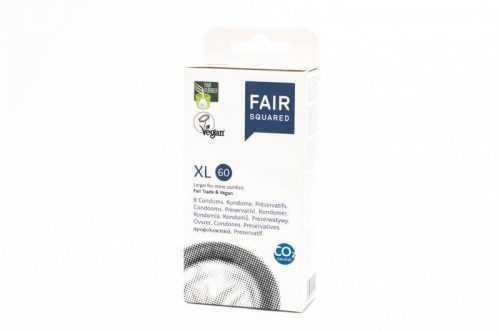 Fair Squared Kondom XL 60 (8 ks) - veganské a fair trade Fair Squared