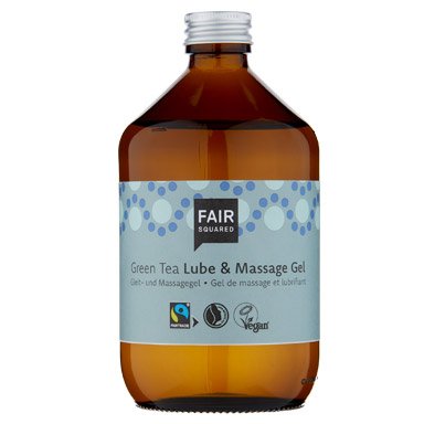Fair Squared Lubrikační a masážní gel se zeleným čajem - II. jakost 500 ml - veganský a fair trade Fair Squared