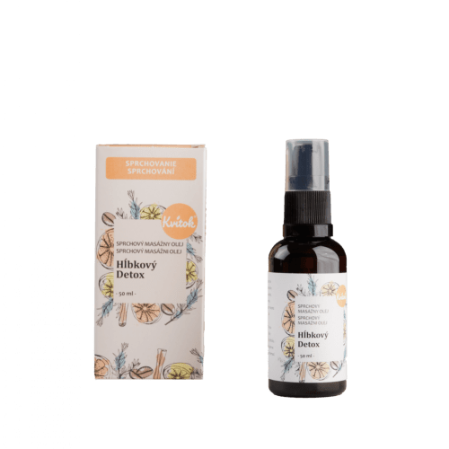 Kvitok Sprchový masážní olej proti celulitidě Hloubkový detox (50 ml) Kvitok