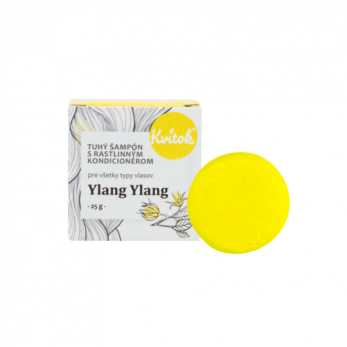 Kvitok Tuhý šampon s kondicionérem pro světlé vlasy Ylang Ylang 25 g - krásně pění Kvitok