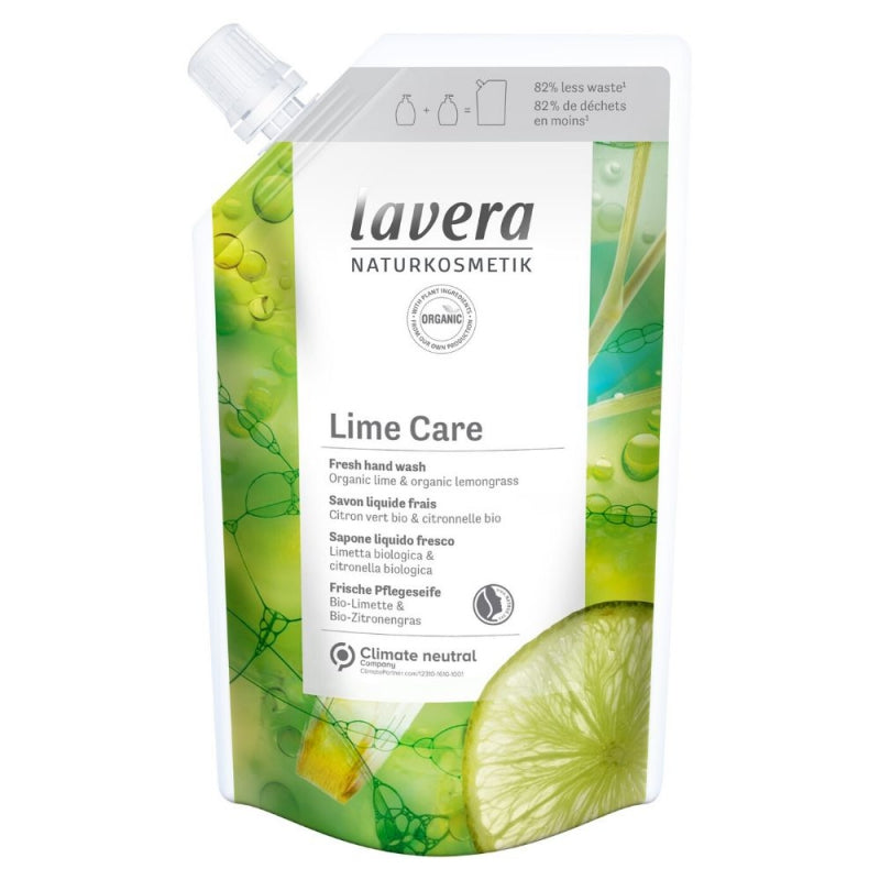 Lavera Tekuté mýdlo na ruce s citrusy a verbenou BIO - II. jakost 500 ml - náhradní náplň - povzbudí a osvěží Lavera