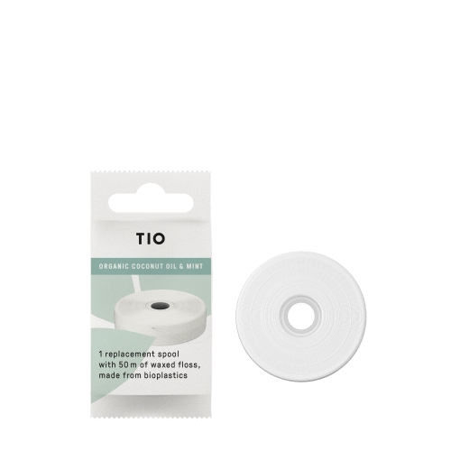 TIO TIOFLOSS Zubní nit – náhradní náplň - s mátou a bio kokosovým olejem TIO