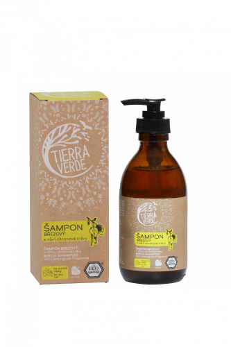 Tierra Verde Březový šampon na suché vlasy s citrónovou trávou 230 ml Tierra Verde