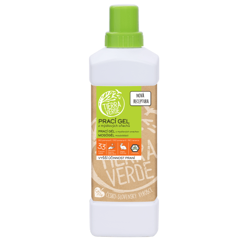 Tierra Verde Prací gel s BIO pomerančem - INOVACE 1 l Tierra Verde