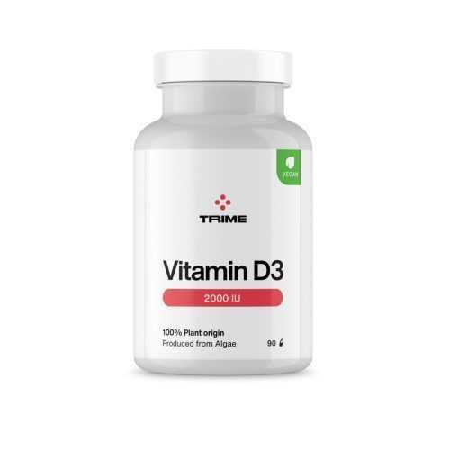 Trime Vitamin D3 - cholekalciferol 2000 IU (90 kapslí) - získaný z vodních řas Trime