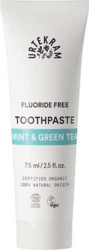Urtekram Zubní pasta s mátou a zeleným čajem BIO (75 ml) - bez fluoridu Urtekram
