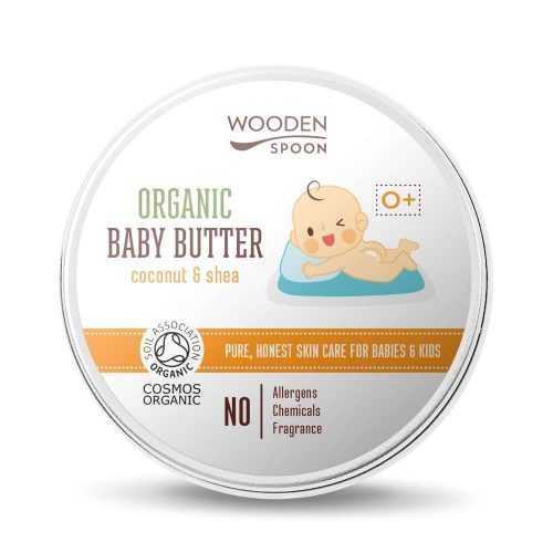 Wooden Spoon Dětské tělové máslo BIO 100 ml - přírodní hydratace pro dětskou pokožku Wooden Spoon