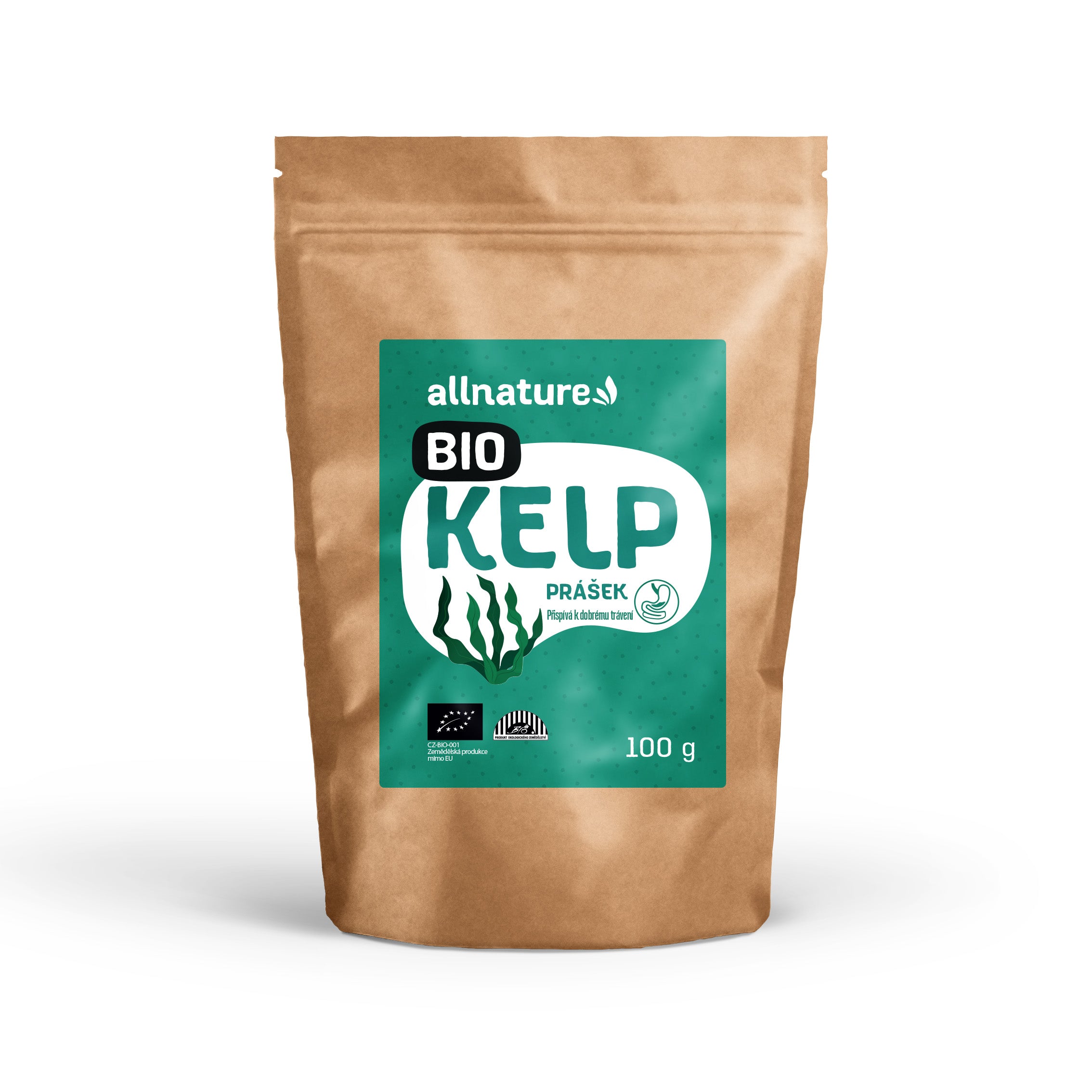 Allnature Kelp prášek BIO (100 g) - podporuje hubnutí a zažívání Allnature