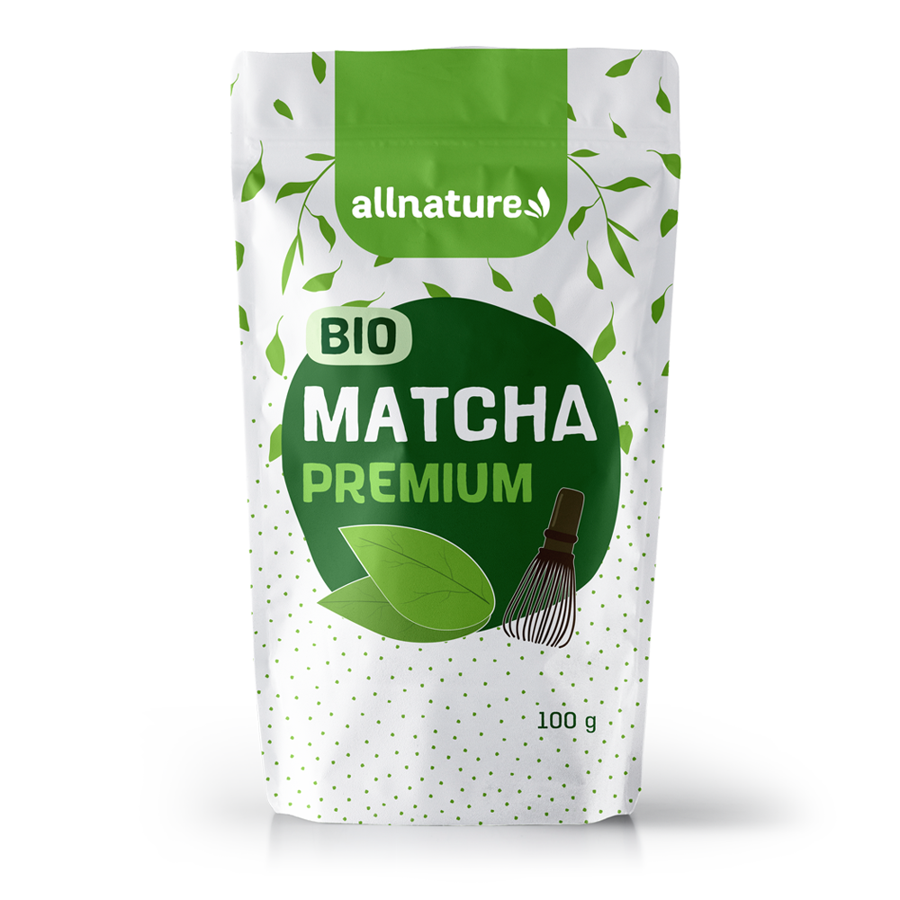 Allnature Matcha Premium BIO 100 g - z první jarní sklizně čajových lístků Allnature
