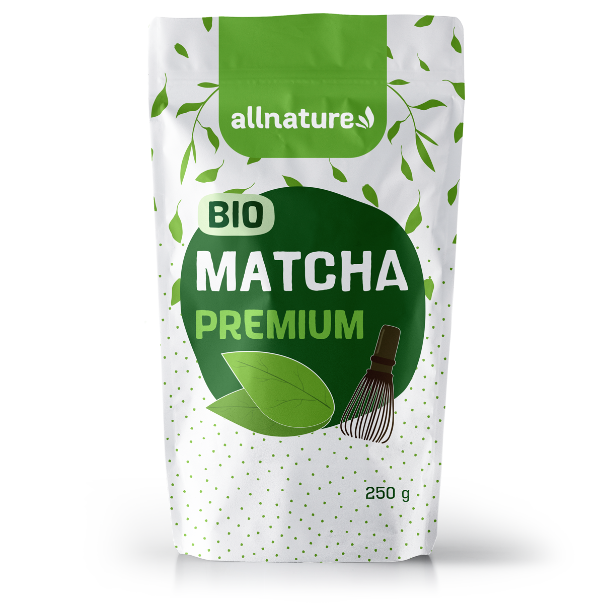 Allnature Matcha Premium BIO 250 g - z první jarní sklizně čajových lístků Allnature